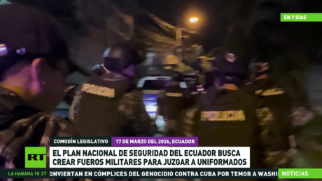 El Plan Nacional de Seguridad de Ecuador busca crear fueros militares para juzgar a uniformados