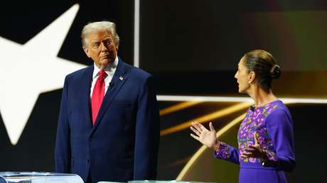 VIDEO: Trump se mofa de cómo Sheinbaum pronuncia "México"