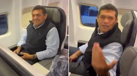 VIDEO: El momento en que un gobernador mexicano es increpado por viajar en primera clase