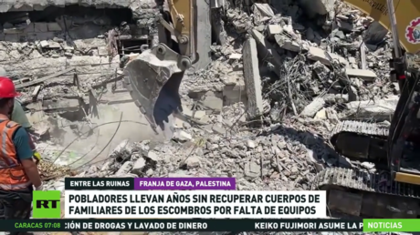 Gazatíes llevan años sin recuperar cuerpos de familiares de los escombros por falta de equipos