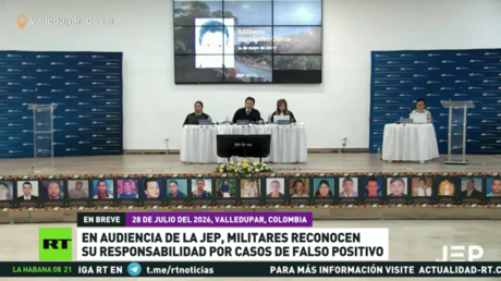 En audiencia de la JEP en Colombia, militares reconocen su responsabilidad por falsos positivos