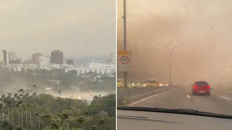 Cinco muertos y apagones por vendavales de más de 100 kilómetros por hora en Brasil (VIDEOS)