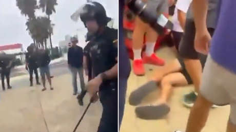 VIDEO: Duro enfrentamiento entre Policía y españoles descontentos en Ceuta