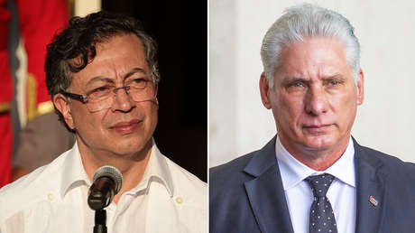 Díaz-Canel recibe a Petro en su última gira oficial como jefe de Estado colombiano
