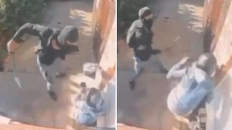 FUERTE VIDEO: Adolescente apuñala a un joven a plena luz del día y huye