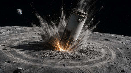 Un cohete de SpaceX habría chocado contra la Luna a una gran velocidad y dejado un cráter