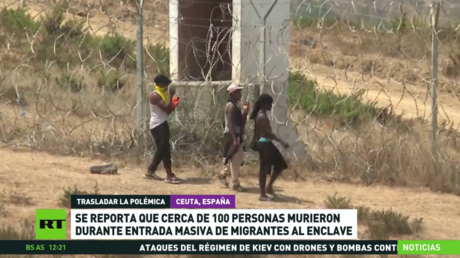 Se reporta que cerca de 100 personas murieron durante la entrada masiva de migrantes a Ceuta
