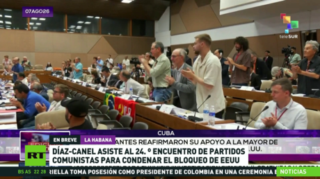 Díaz-Canel asiste al Encuentro Internacional de Partidos Comunistas para condenar el bloqueo de EE.UU.