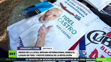 Unidos en la lucha: Brigada Internacional honra el legado de Fidel Castro y revive la esencia de la revolución