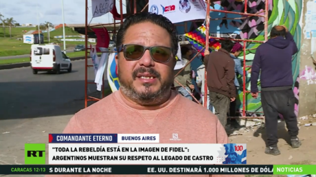 Toda la rebeldía está en la imagen de Fidel: argentinos muestran su respeto al legado de Castro