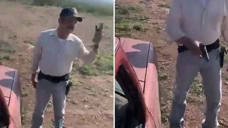 Un hombre arremete a tiros contra un padre y su hijo por una disputa territorial (FUERTE VIDEO)