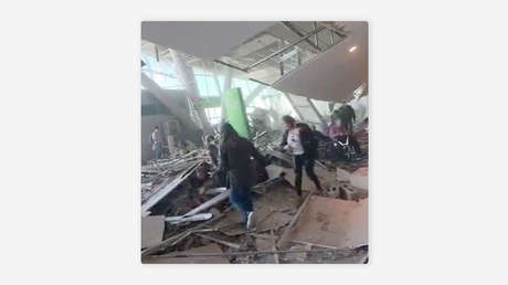 Así quedó un aeropuerto tras el potente sismo en Colombia (VIDEOS)