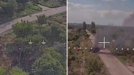 Blindados ucranianos arden en minutos: letales interceptores FPV rusos en acción (VIDEO)