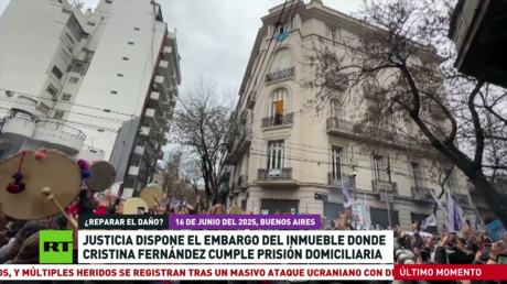 Justicia argentina dispone el embargo del inmueble donde Cristina Fernández cumple prisión domiciliaria