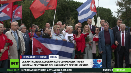 La capital rusa acoge un acto conmemorativo en honor al centenario del nacimiento de Fidel Castro