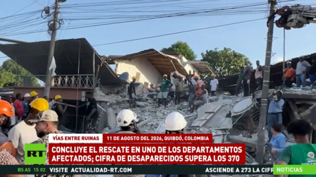 Concluyen las labores de rescate en un departamento colombiano afectado por el terremoto