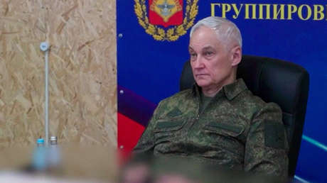 Ministro ruso de Defensa inspecciona puesto de mando de una agrupación clave