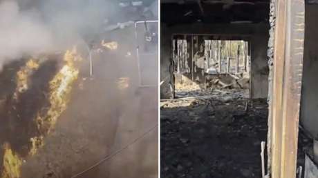 VIDEO muestra el momento exacto en que una vivienda es 'engullida' por un incendio