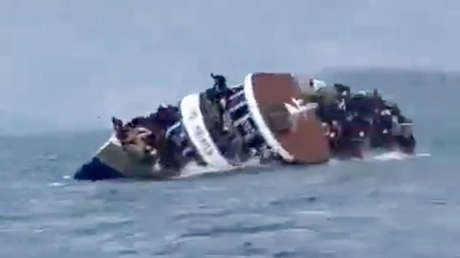 Video estremecedor: así fue el naufragio mortal de un ferry en Zimbabue
