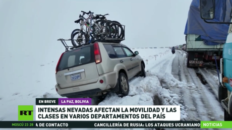 Intensas nevadas afectan la movilidad y las clases en varios departamentos de Bolivia