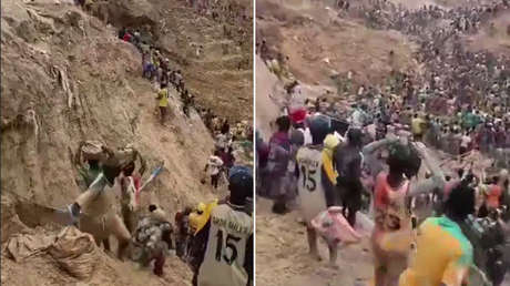FUERTE VIDEO: Mina de oro colapsa y se cobra la vida de más de 100 personas