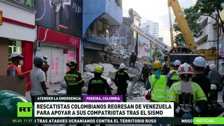 Rescatistas colombianos regresan de Venezuela para apoyar a sus compatriotas tras el sismo