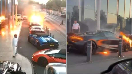 VIDEOS: Atacan con bombas molotov una boda e incendian varios superdeportivos