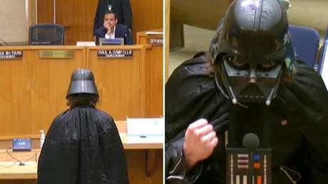 VIDEO: Darth Vader sorprende al declarar ante la justicia