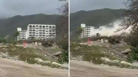 VIDEO: Demolición controlada de uno de los edificios colapsados por los sismos en Venezuela