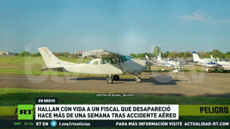Hallan con vida en Bolivia a un fiscal que desapareció hace más de una semana tras un accidente aéreo