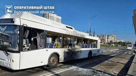 Ucrania bombardea un bus de pasajeros en Rusia