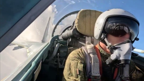VIDEO: Cazas Su-35S rusos brindan cobertura a helicópteros en ataques contra posiciones ucranianas