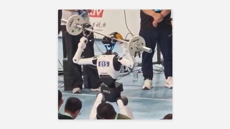 VIDEO: Por qué no es buena idea levantar una barra de 15 kilos si eres un robot
