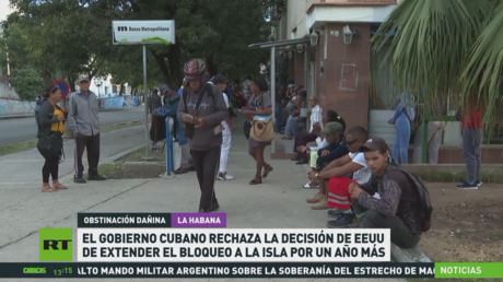 Cuba rechaza la decisión de EE.UU. de extender el bloqueo a la isla por un año más
