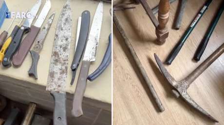 La ingente cantidad de armas incautadas a migrantes en Ceuta en 10 días (VIDEO)