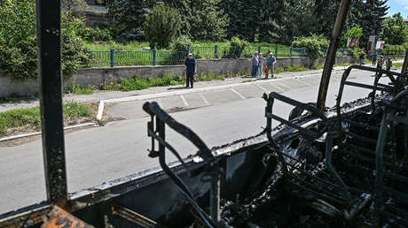Mueren 9 personas en un ataque ucraniano contra un autobús civil ruso