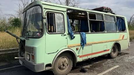 Mueren 9 personas en un ataque ucraniano contra un autobús civil ruso