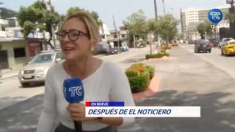 VIDEO: Una rata se le atraviesa a una reportera en pleno directo y su reacción no tiene desperdicio