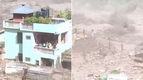 VIDEO: Familia atrapada en su casa en medio del 'apocalipsis' en el Himalaya