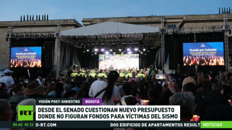 Velatón por las víctimas del terremoto en Colombia