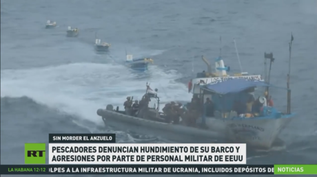 Pescadores de Ecuador denuncian hundimiento de su barco y agresiones por parte de personal militar de EE.UU.