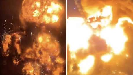 VIDEOS desde otro ángulo de la explosión en un depósito de municiones cerca de Kiev