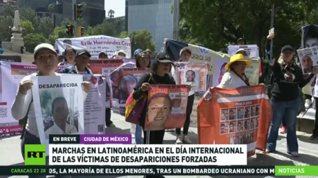 Marchas en Latinoamérica en el Día Internacional de las Víctimas de Desapariciones Forzadas
