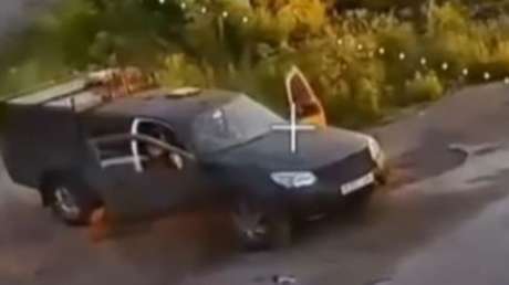 VIDEO: El Ejército ruso reduce a cenizas el transporte militar ucraniano
