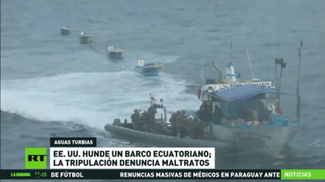 EE. UU. hunde un barco ecuatoriano y la tripulación denuncia maltratos