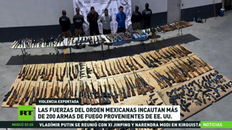 Fuerzas del orden mexicanas incautan más de 200 armas de fuego provenientes de EE.UU.
