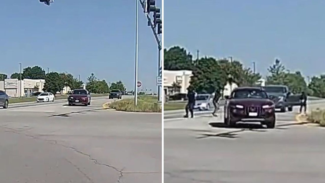 😱🔥 IMPACTANTE: Emboscada mortal en EE.UU. deja conductor baleado en plenaintersección | Video sobrecogedor