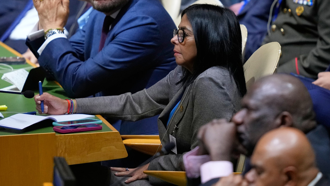 Delcy Rodríguez da su primer discurso ante la ONU como presidenta encargada de Venezuela