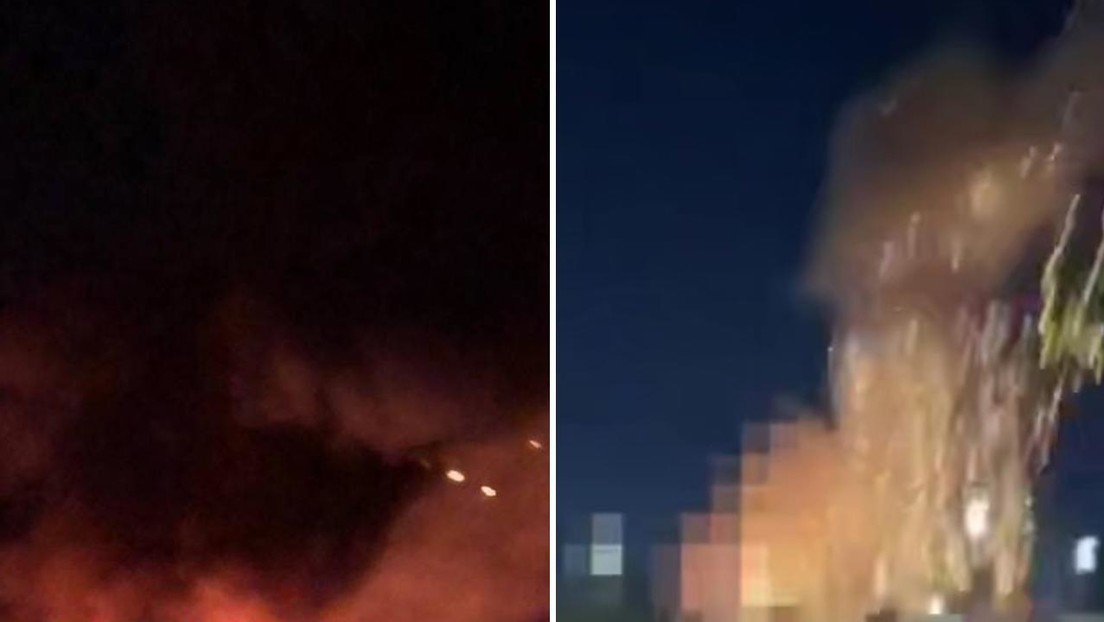 FOTOS y VIDEO de incendio en Kiev tras potentes explosiones