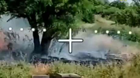 VIDEO: Drones calcinan vehículos de suministro a unidades ucranianas en Donbass